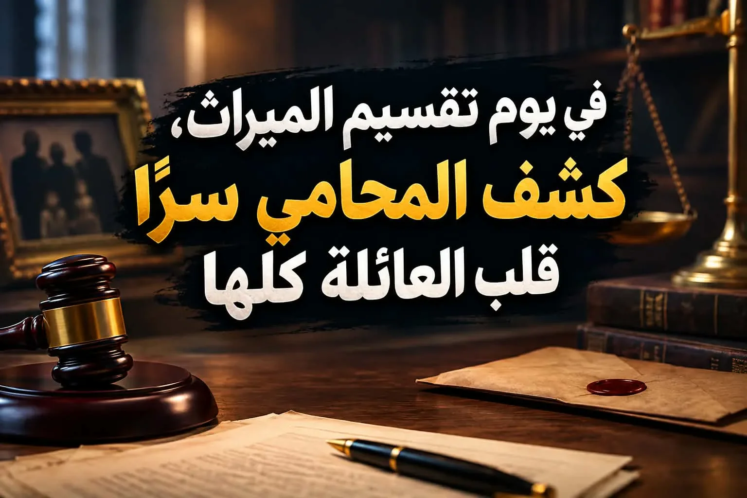 image about في يوم تقسيم الميراث، كشف المحامي سرًا قلب العائلة كلها