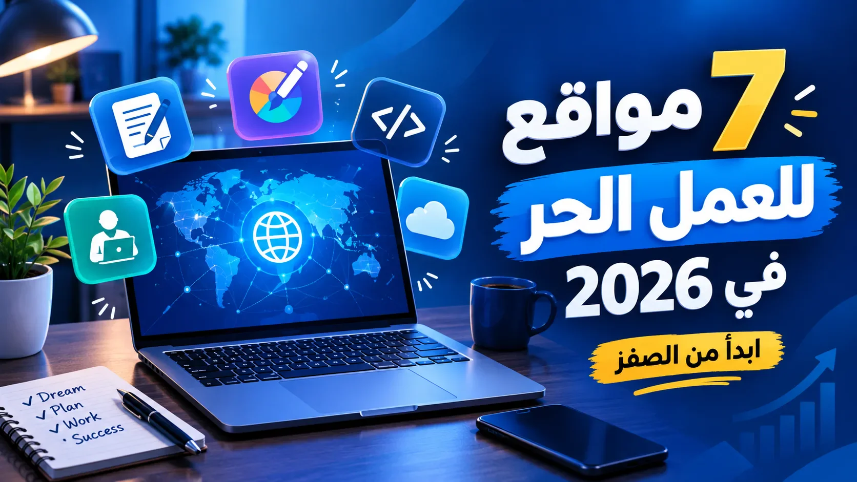 image about 7 مواقع للعمل الحر للمبتدئين في 2026: ابدأ من الصفر