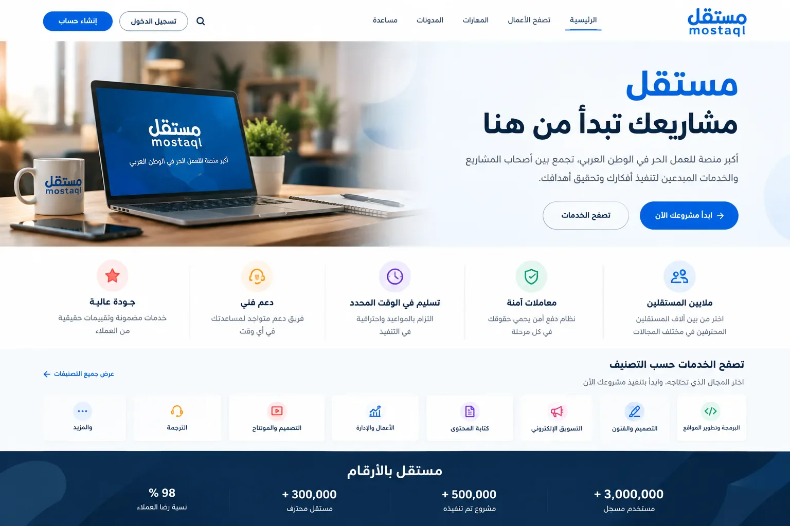 image about 7 مواقع للعمل الحر للمبتدئين في 2026: ابدأ من الصفر