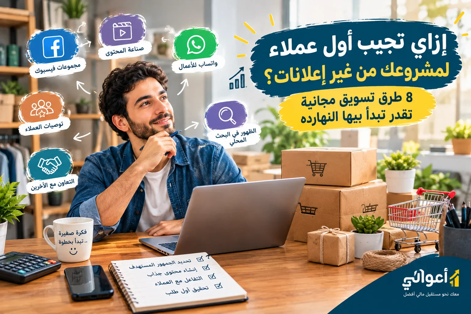 image about إزاي تجيب أول عملاء لمشروعك من غير إعلانات؟ 8 طرق تسويق مجانية تقدر تبدأ بيها النهارده