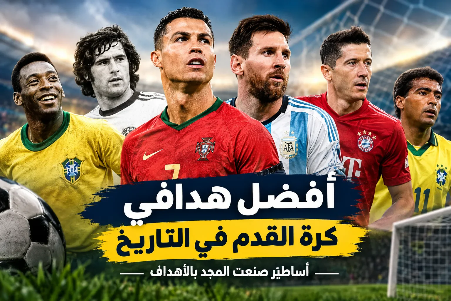 image about تعرف علي أفضل هدافي كرة القدم في التاريخ بينهم كرستيانو رونالدو وبيليه