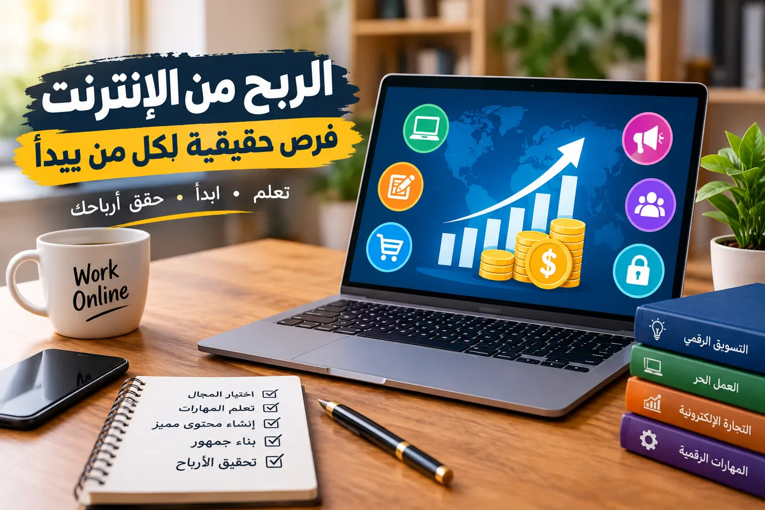 image about الربح من الإنترنت للمبتدئين: أفضل طرق البدء في 2026