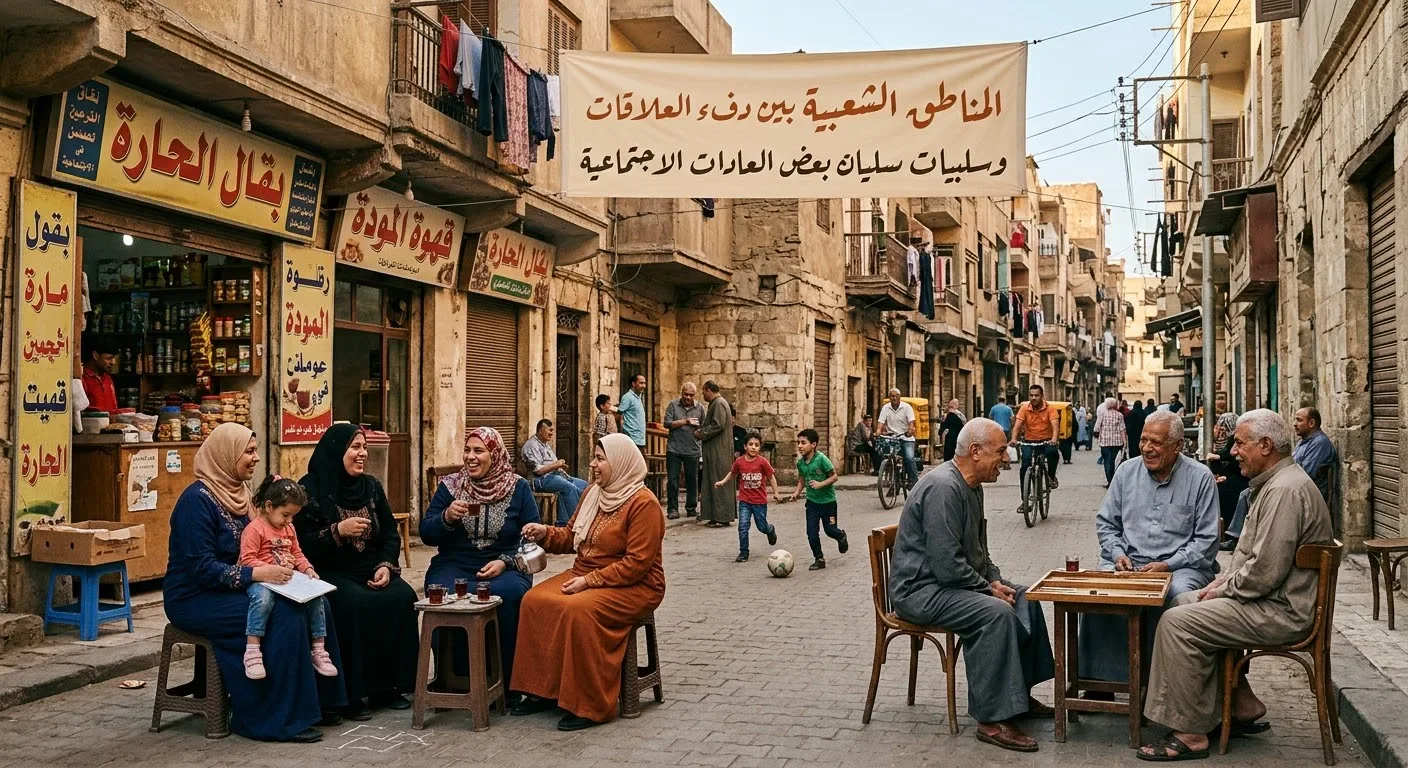 image about المناطق الشعبية بين دفء العلاقات وسلبيات بعض العادات الاجتماعية