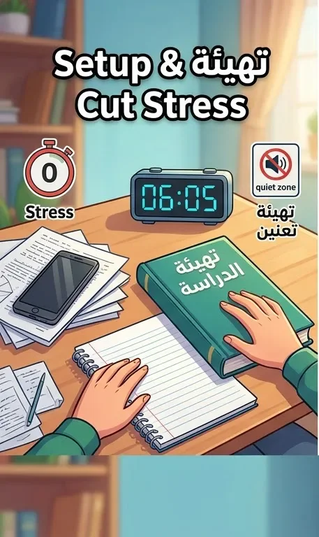 image about خطة الطوارئ للمذاكرة: كيف تُغطّي أهم أجزاء المنهج وتستعد للامتحان في يوم واحد؟"
