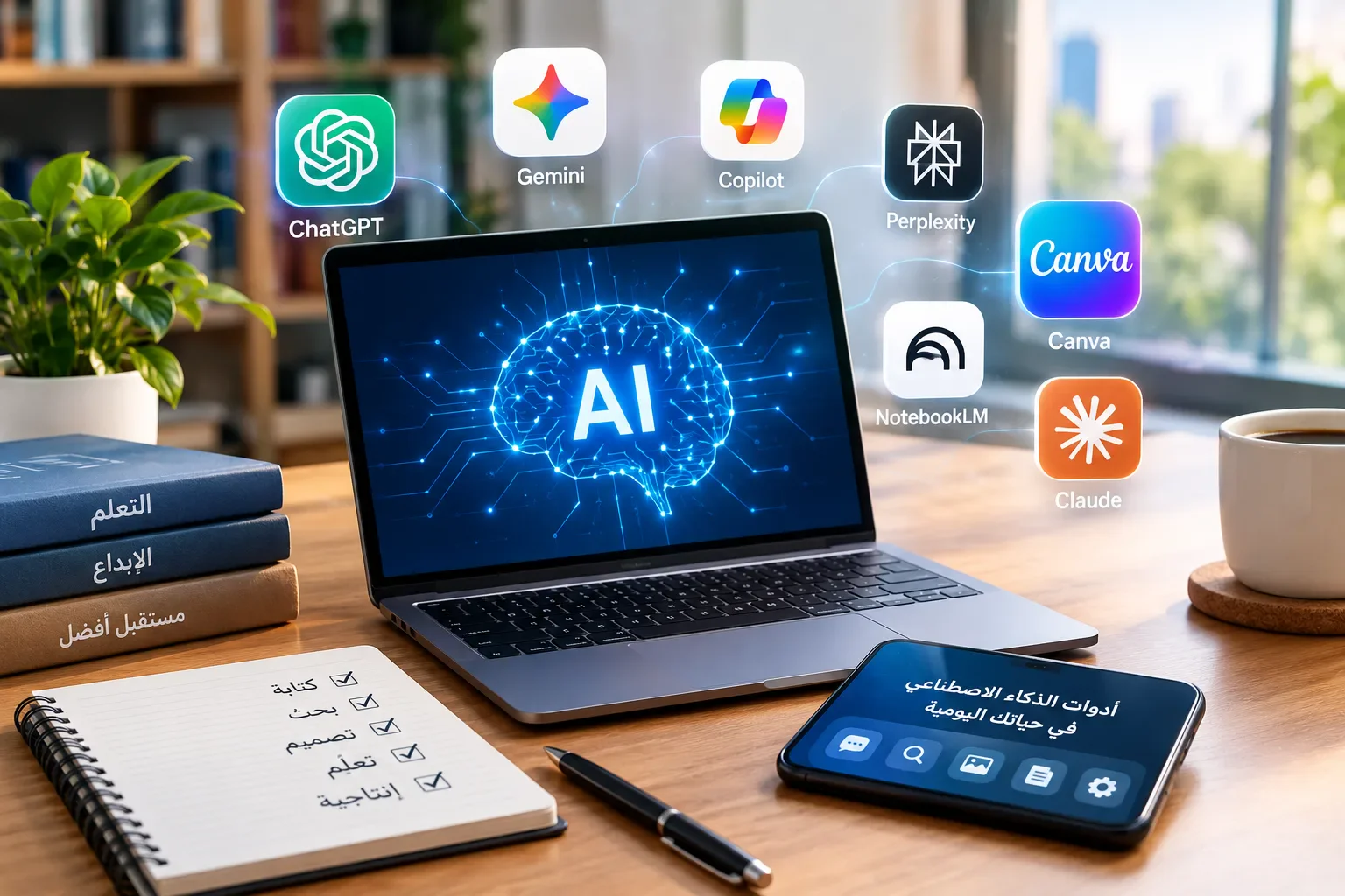 image about أفضل 7 أدوات ذكاء اصطناعي مجانية في 2026: دليلك للاستخدام اليومي