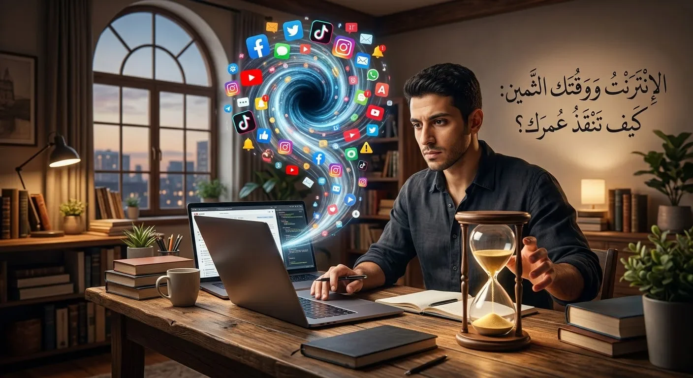image about الإنترنت ووقتك الثمين: كيف تنقذ عمرك من ثقب الانتباه الأسود؟