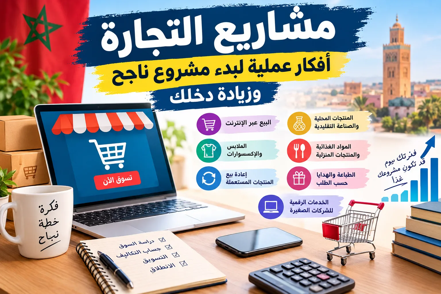 image about مشاريع التجارة: 7 أفكار عملية لبدء مشروع ناجح وزيادة دخلك
