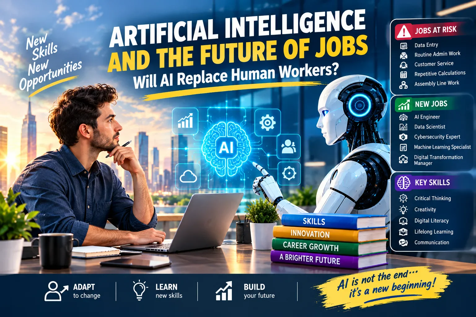 image about Artificial Intelligence and the Future of Jobs: Will AI Replace Human Workers?