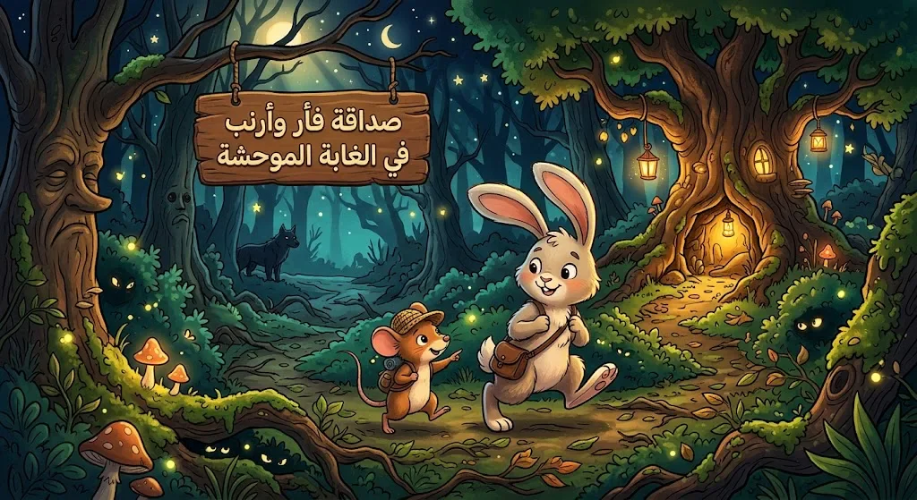 image about صداقة فأر وارنب فى الغابه