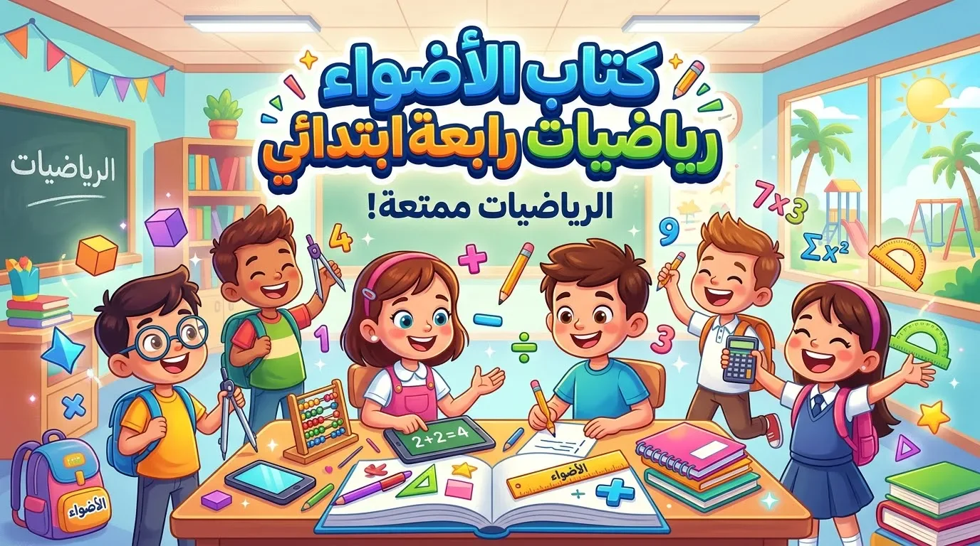 image about 📘 تحميل كتاب الأضواء رياضيات رابعة ابتدائي الترم الأول 2027 PDF بأحدث إصدار
