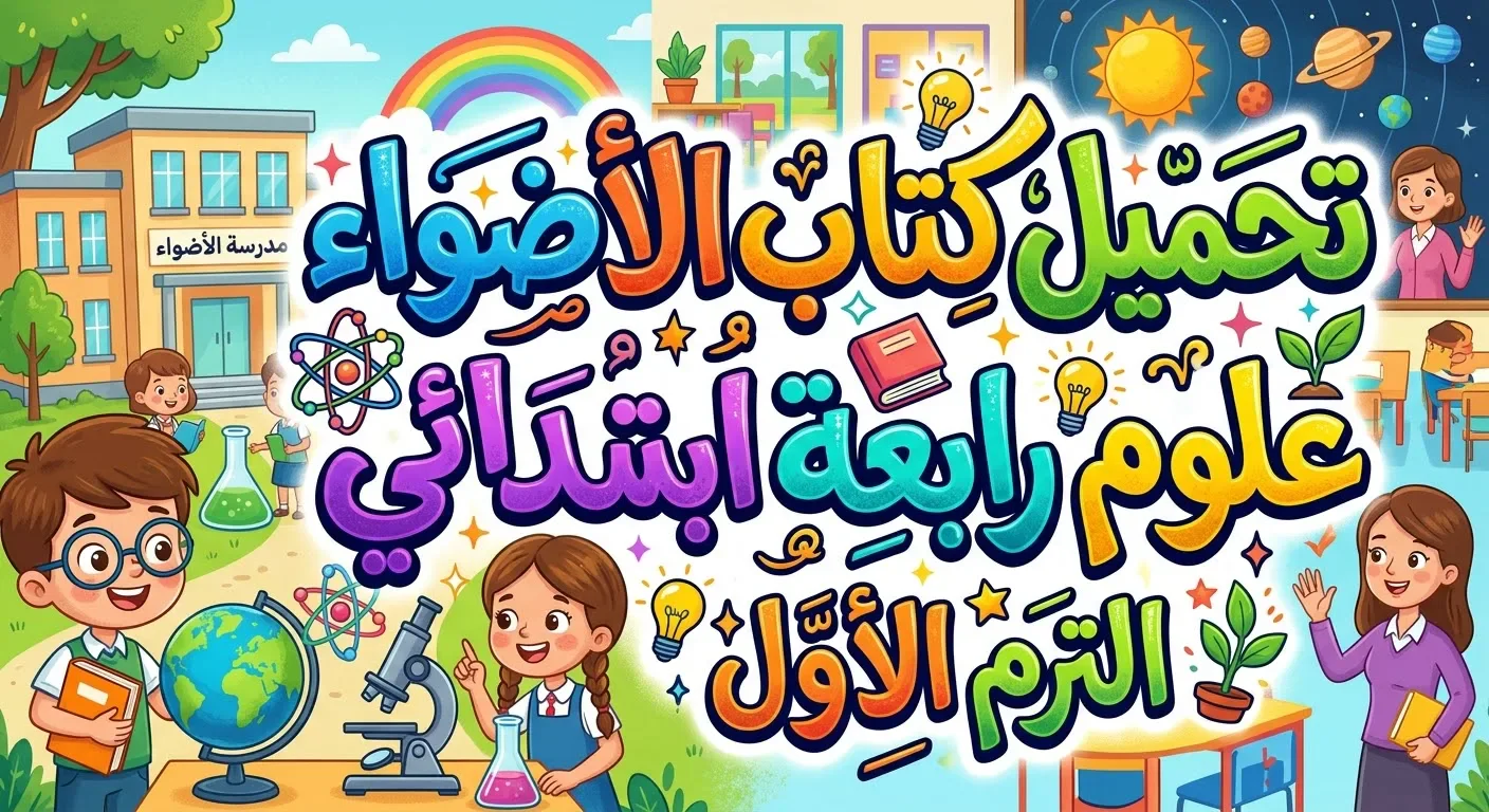 image about 🔬 تحميل كتاب الأضواء علوم رابعة ابتدائي الترم الأول 2027 PDF بأحدث إصدار