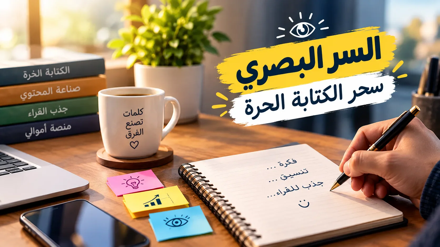 image about السر البصري في الكتابة الحرة: حيلة ذكية تجذب القراء وتزيد جاذبية مقالاتك على أموالي