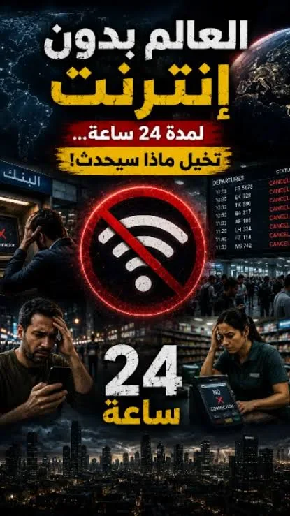 image about هل يمكن أن يختفي الإنترنت يومًا ما؟ وماذا سيحدث للعالم خلال 24 ساعة؟