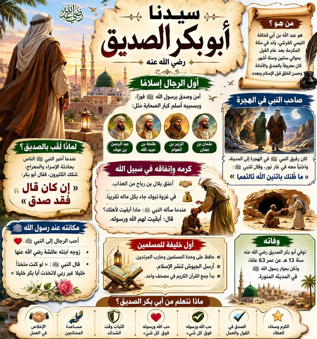image about أبو بكر الصديق رضي الله عنه: سيرة أعظم الرجال وأول الخلفاء الراشدين مقدمة