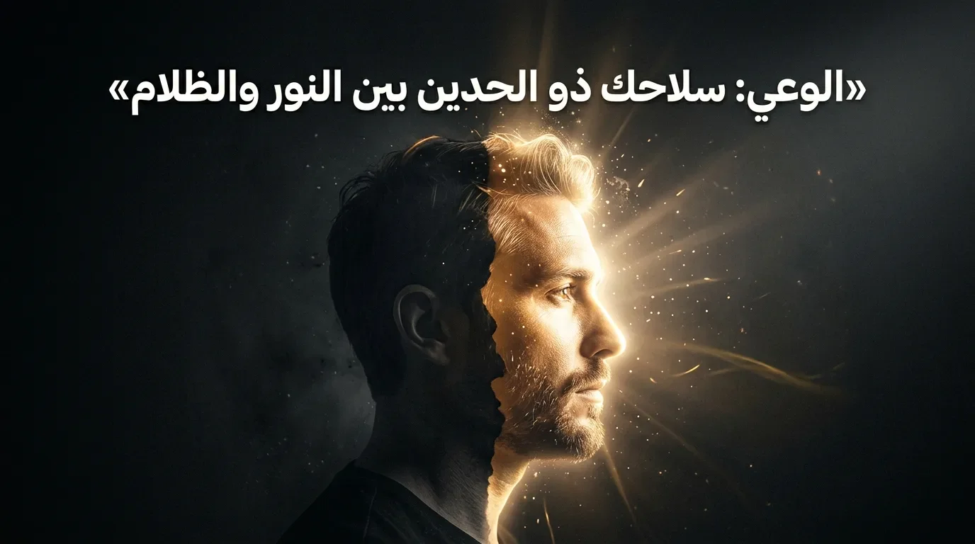 image about الوعي:سلاحك ذو الحدين بين النور والظلام