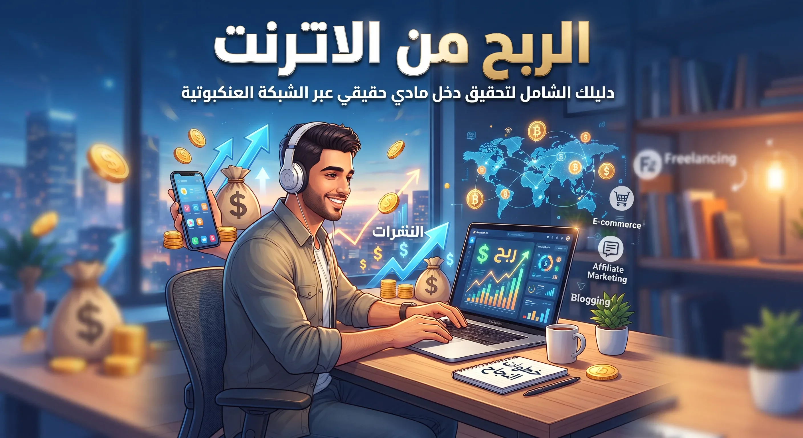 image about أفضل الطرق لبدء تحقيق دخل إضافي من الانتر نت