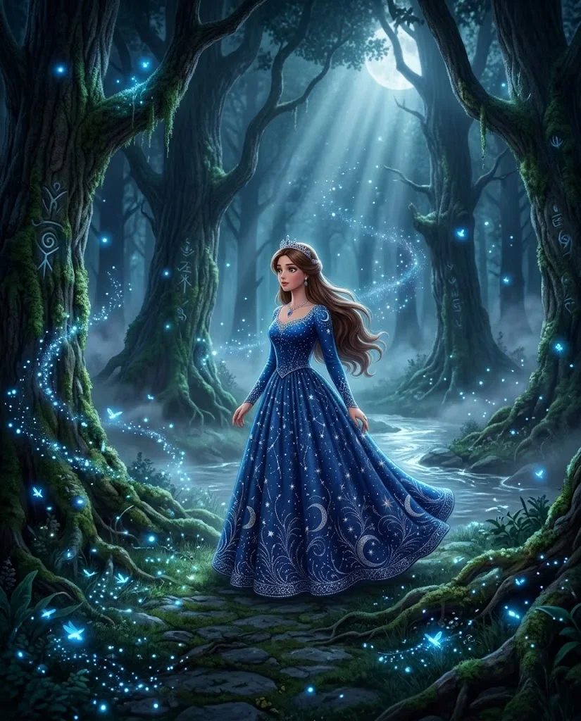 image about أميرة القمر المفقود 🌙 | قصة خيالية طويلة قبل النوم عن السحر والحب والشجاعة