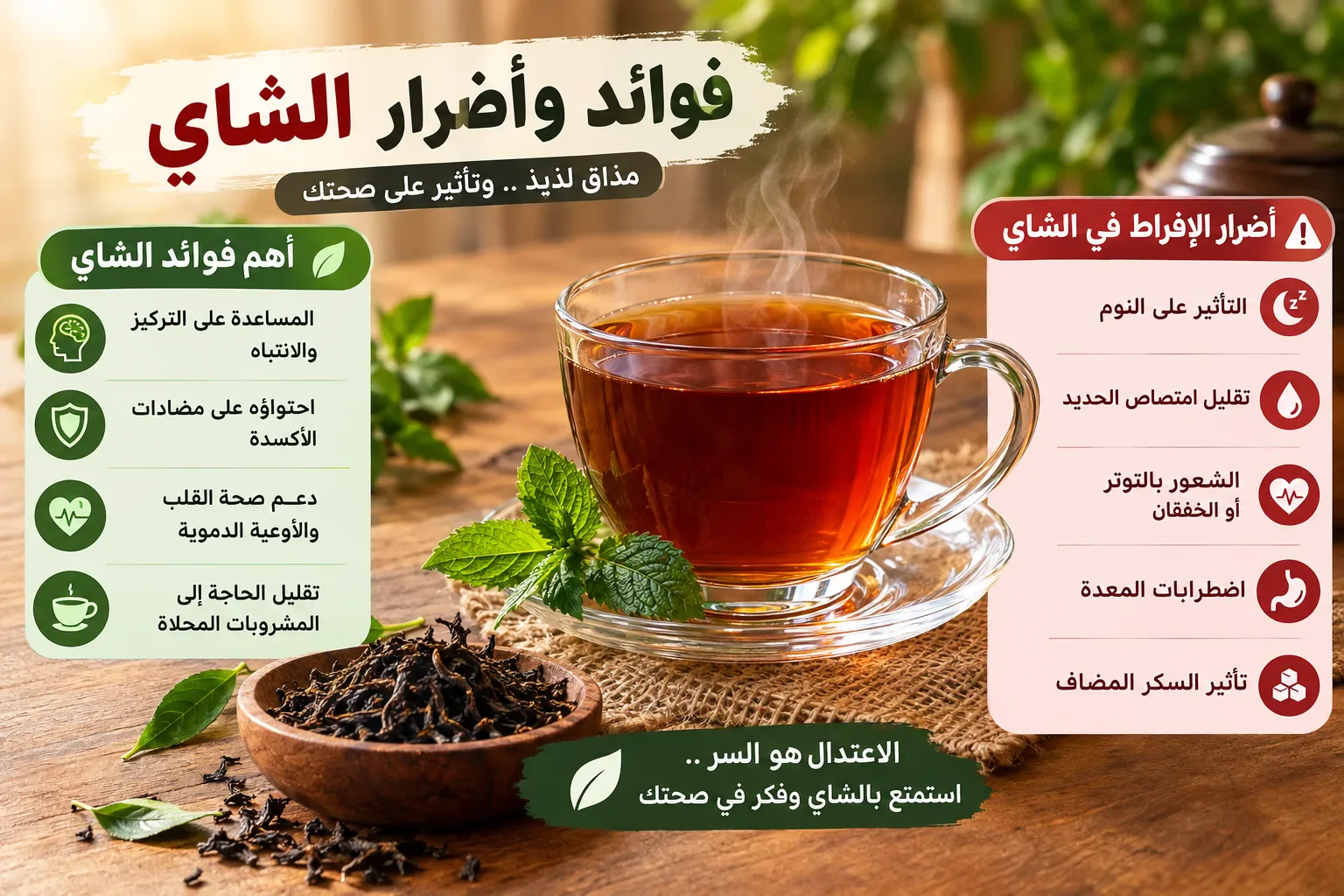 image about فوائد وأضرار الشاي الأحمر: دليلك لمعرفة تأثيره على الجسم.