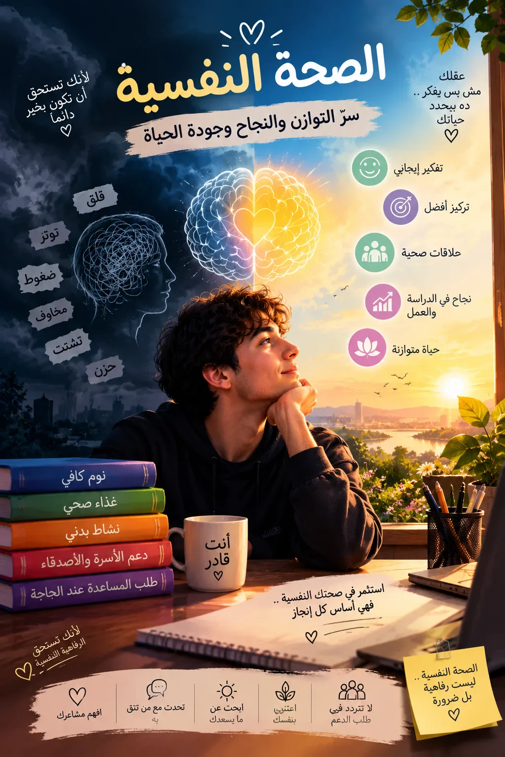 image about الصحة النفسية: سرّ التوازن والنجاح وجودة الحياة