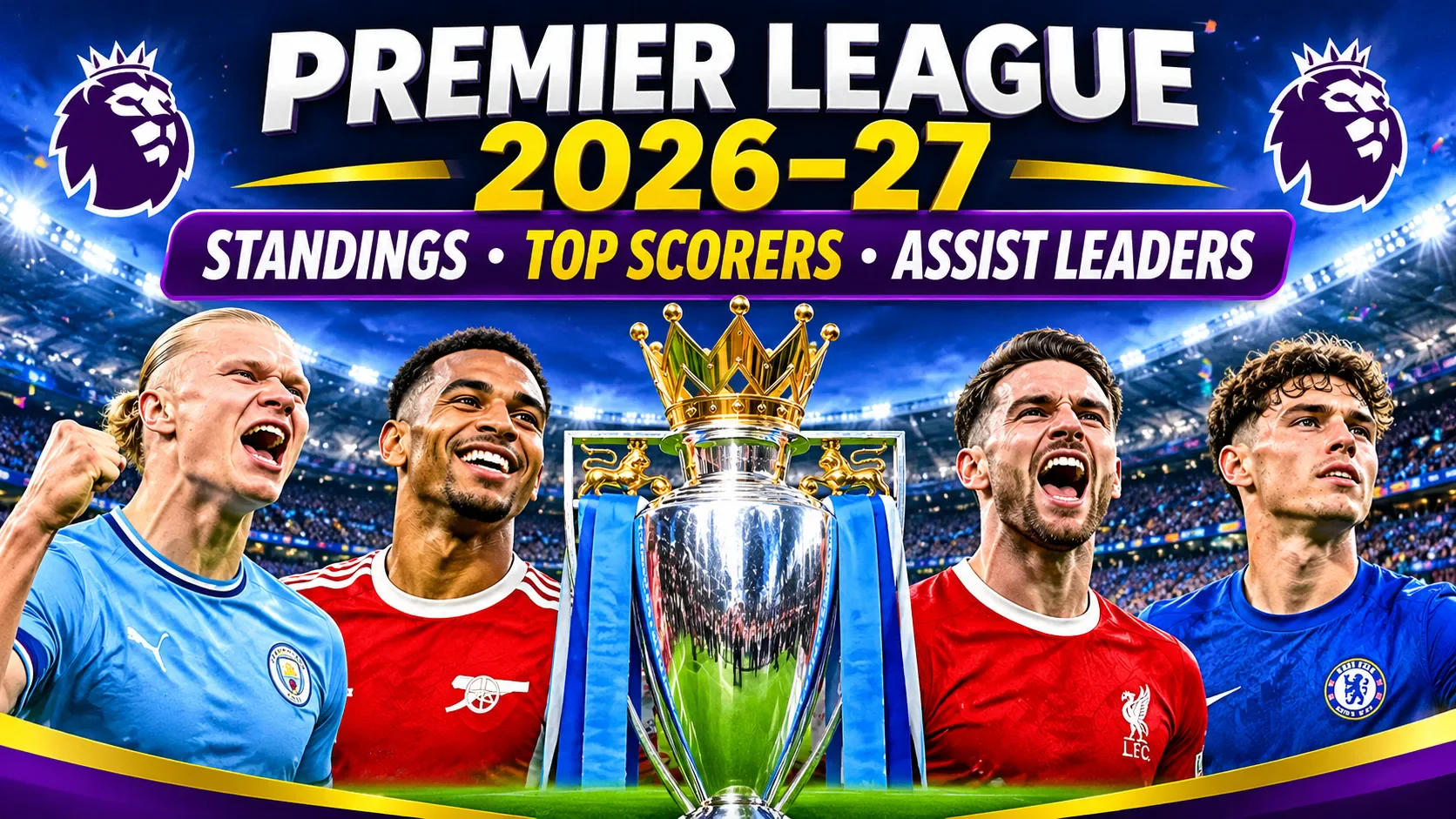 image about Discover the Latest Premier League Standings, Top Scorers, and Assist Leaders