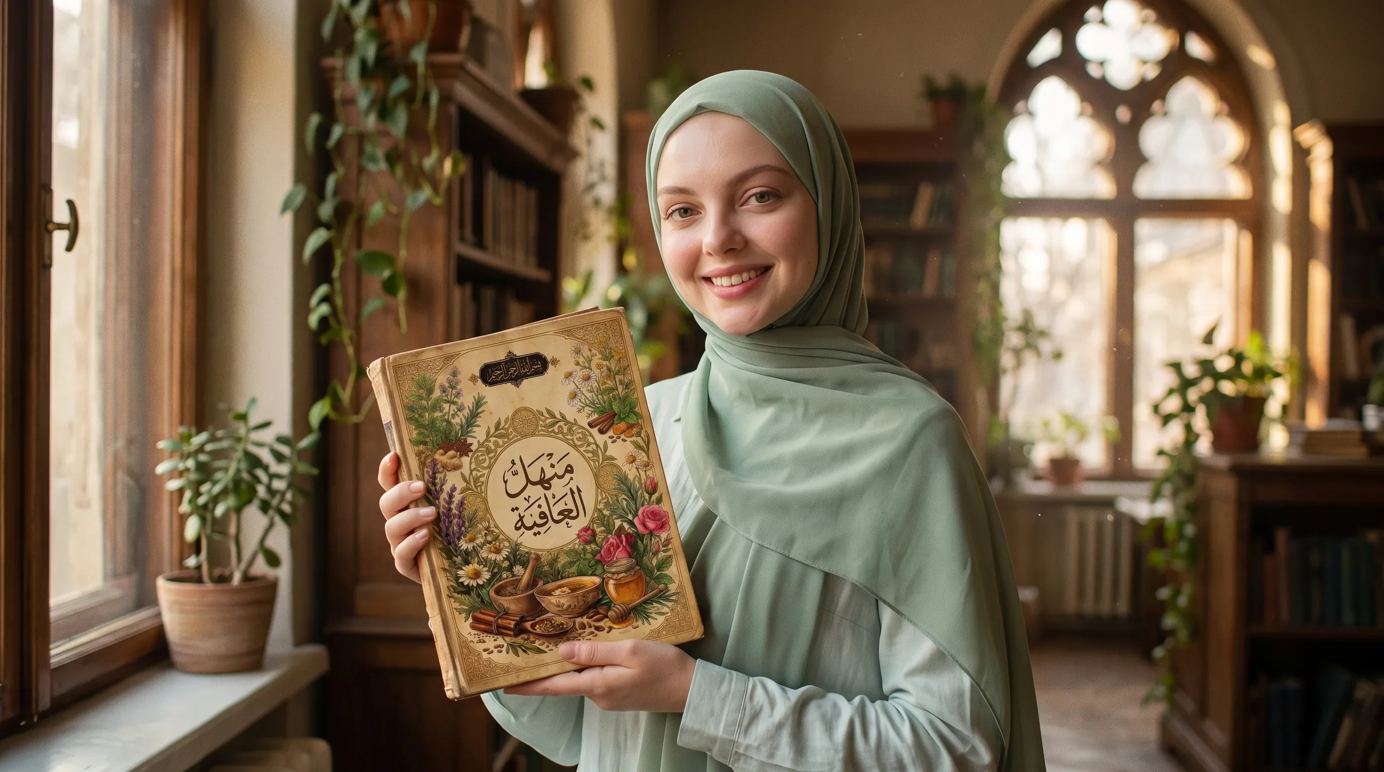 image about كتاب منهل العافية 100 وصفة عشيبة مجربة من الطب النبوي