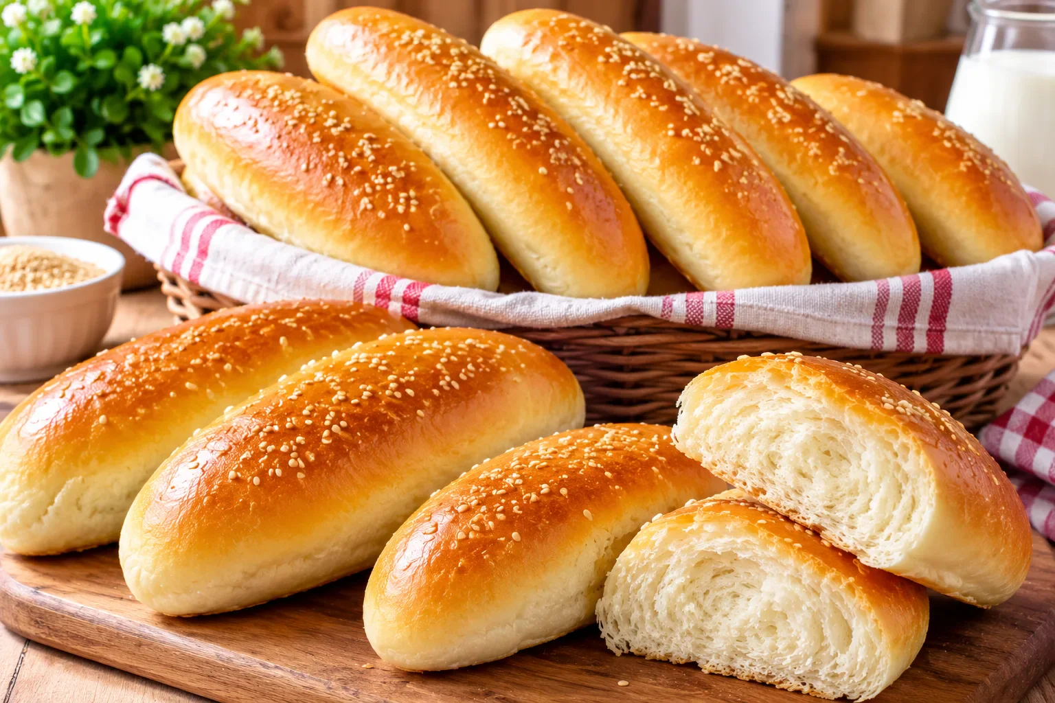 image about طريقة عمل العيش الفينو زي المخابز في البيت 😍 سر الطراوة والهشاشة بمكونات بسيطة!