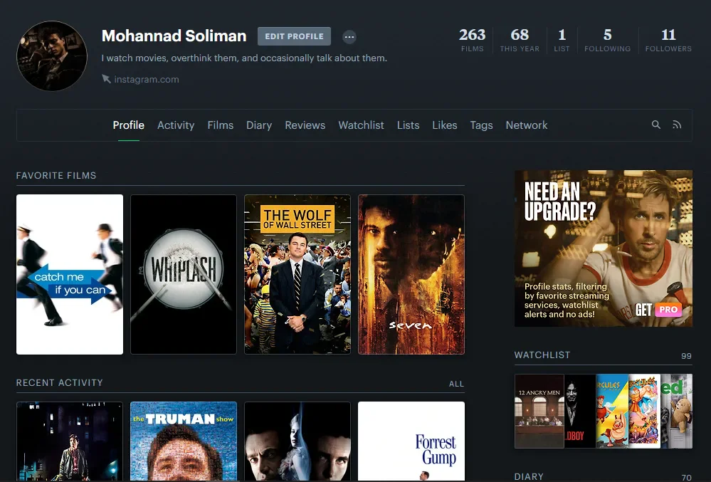 image about Letterboxd: الموقع الذي يحوّل حبك للأفلام إلى تجربة سينمائية متكاملة
