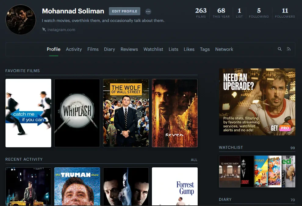 image about Letterboxd: الموقع الذي يحوّل حبك للأفلام إلى تجربة سينمائية متكاملة