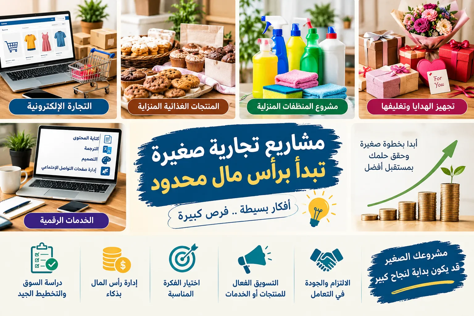 image about «مشاريع تجارية صغيرة تبدأ برأس مال محدود»