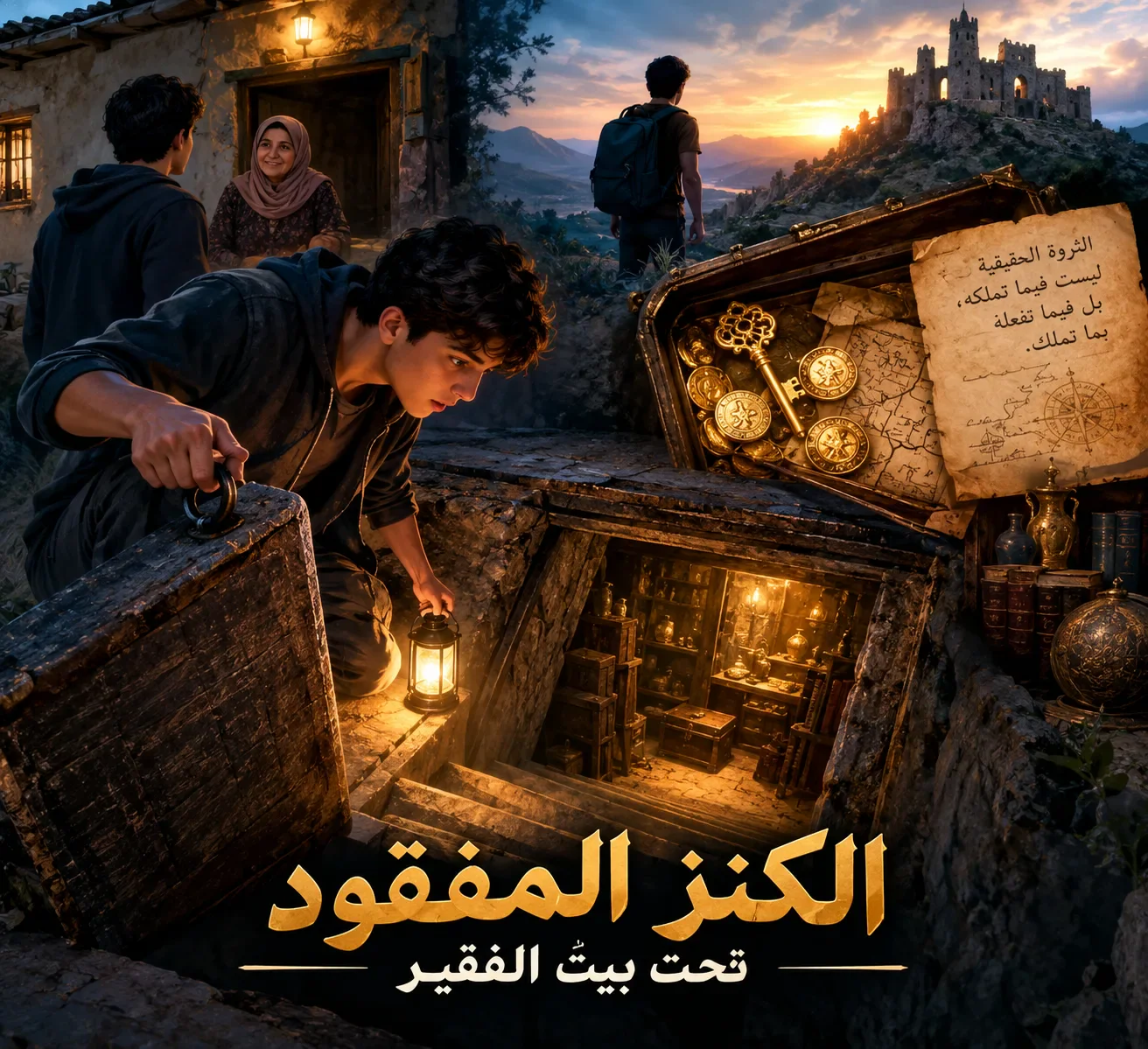 image about الكنز الحقيقي لم يكن الذهب.. بل سرّ غيّر حياة يوسف إلى الأبد!» ✨