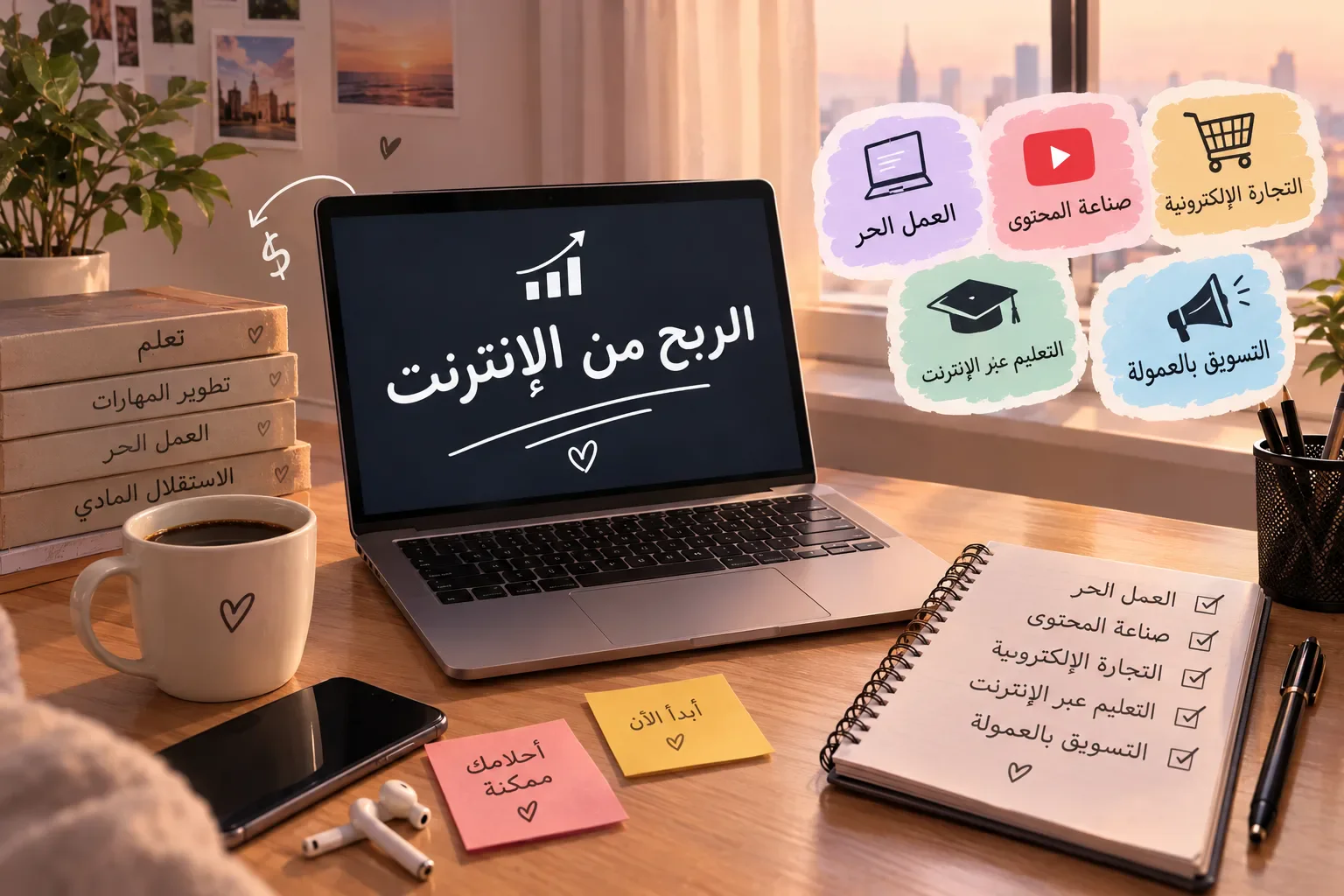 image about طرق الربح من الإنترنت وأهم مجالات العمل الرقمي