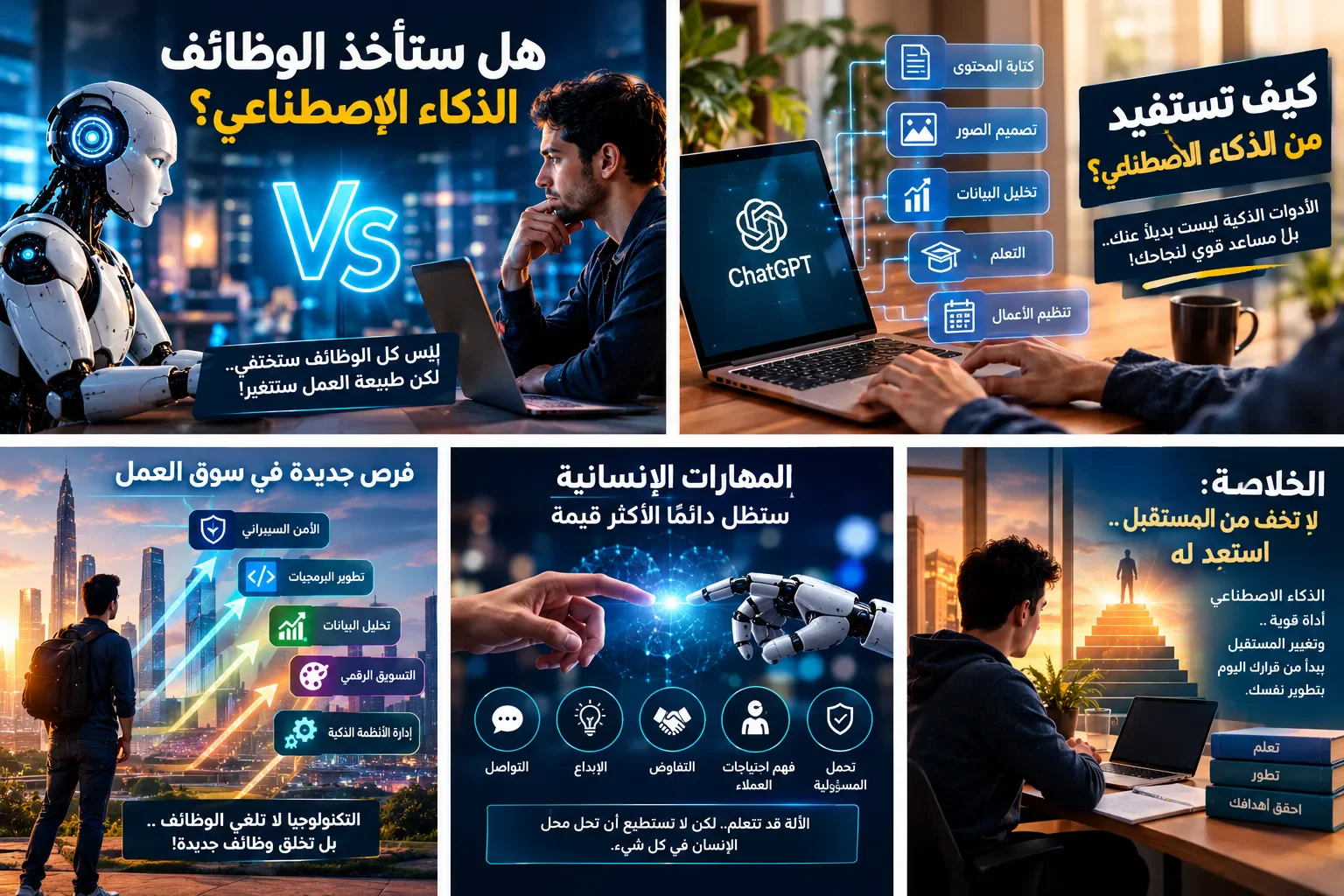 image about # هل سيأخذ الذكاء الاصطناعي وظيفتك؟ الحقيقة التي يجب أن تعرفها قبل فوات الأوان!