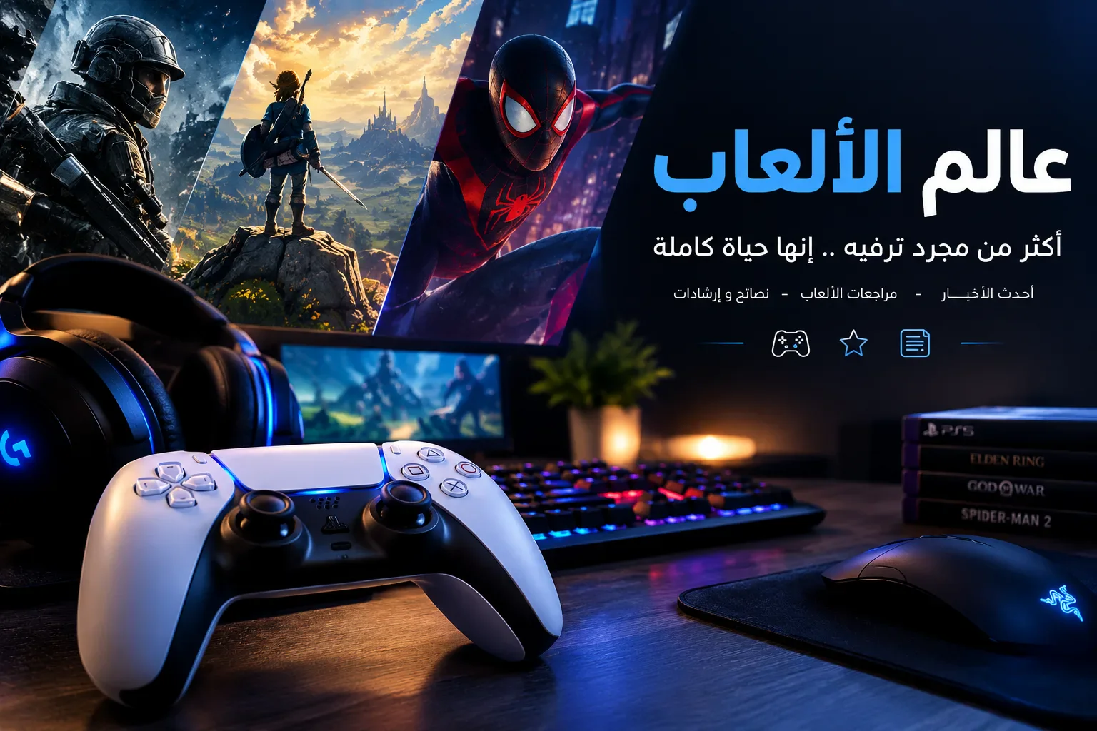 image about 🎮 عالم الألعاب: مغامرة من المتعة والإثارة