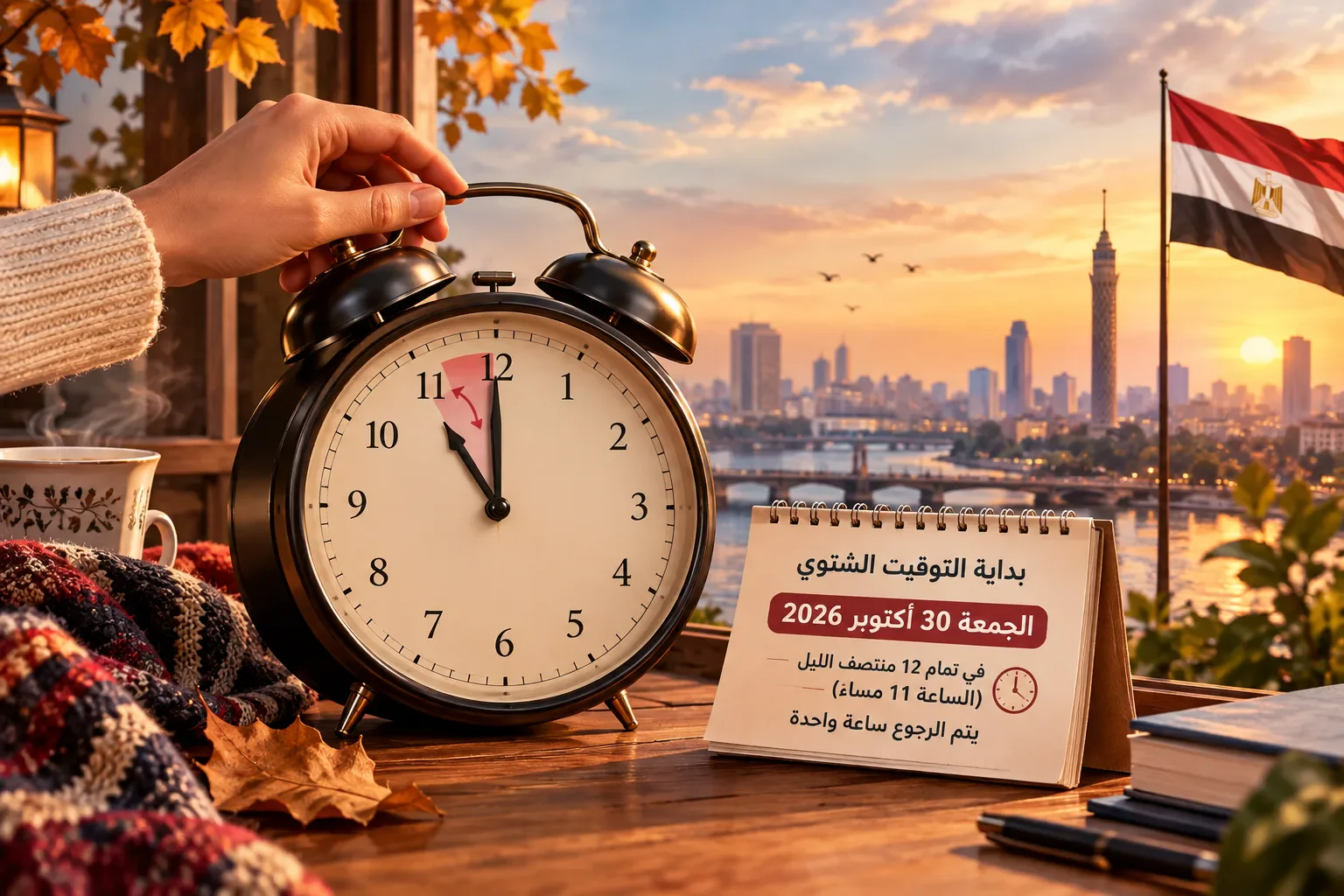 image about التوقيت الشتوي في مصر 2026.