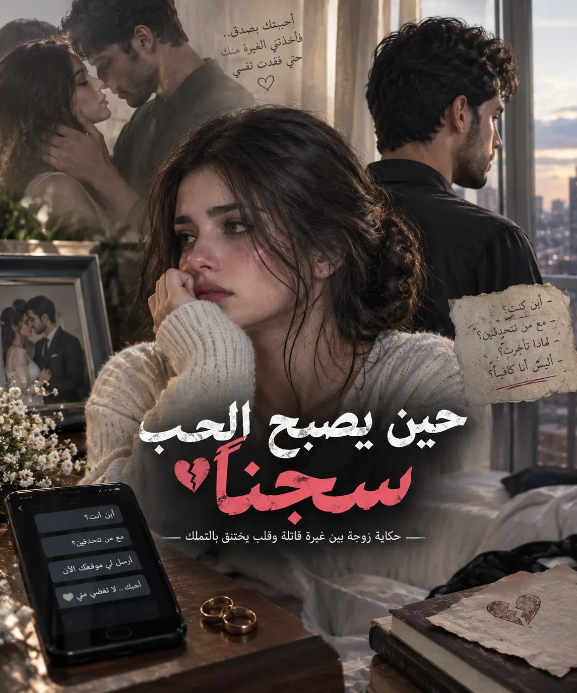 image about 🖤 حين يصبح الحب سجنًا: حكاية زوجة بين غيرة قاتلة وقلب يختنق بالتملك