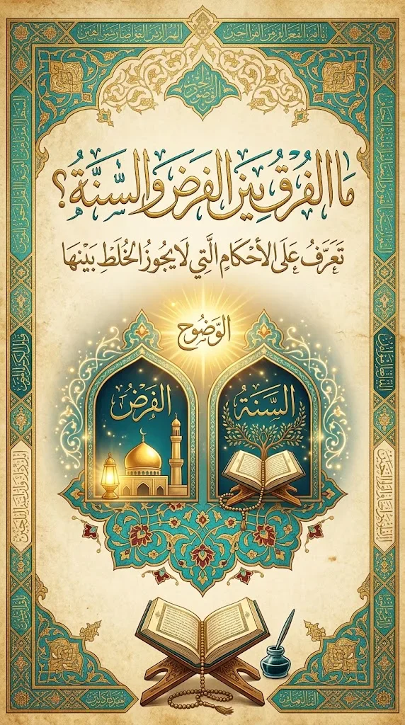 image about ما الفرق بين الفرض والسنة؟ تعرف على الأحكام التي لا يجوز الخلط بينها