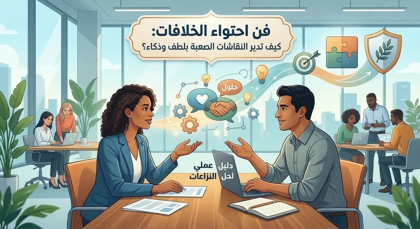 image about كيف تدير الخلافات والنقاشات الصعبه بلطف وذكاء