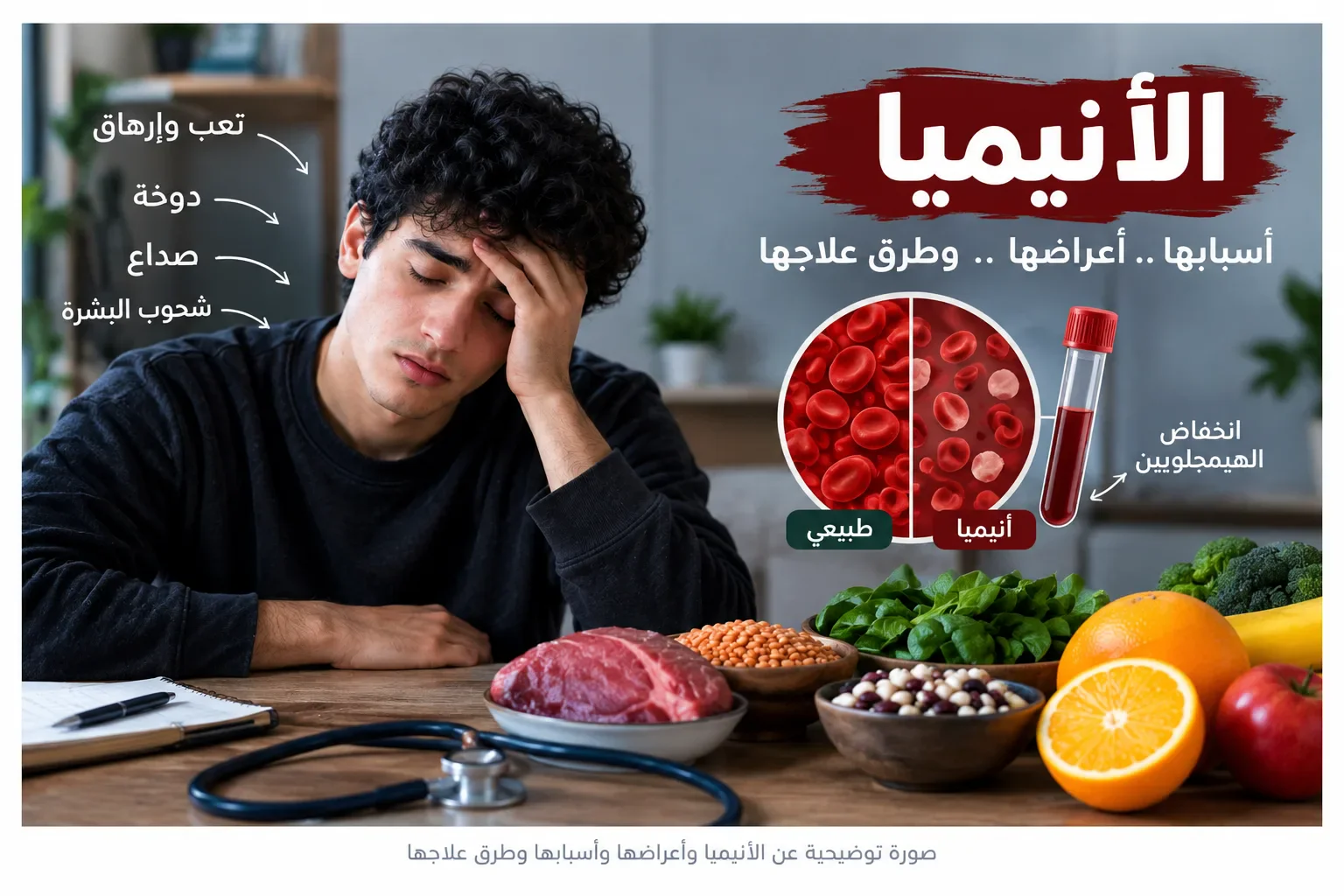 image about أعراض الأنيميا وأسبابها وطرق العلاج والوقاية منها