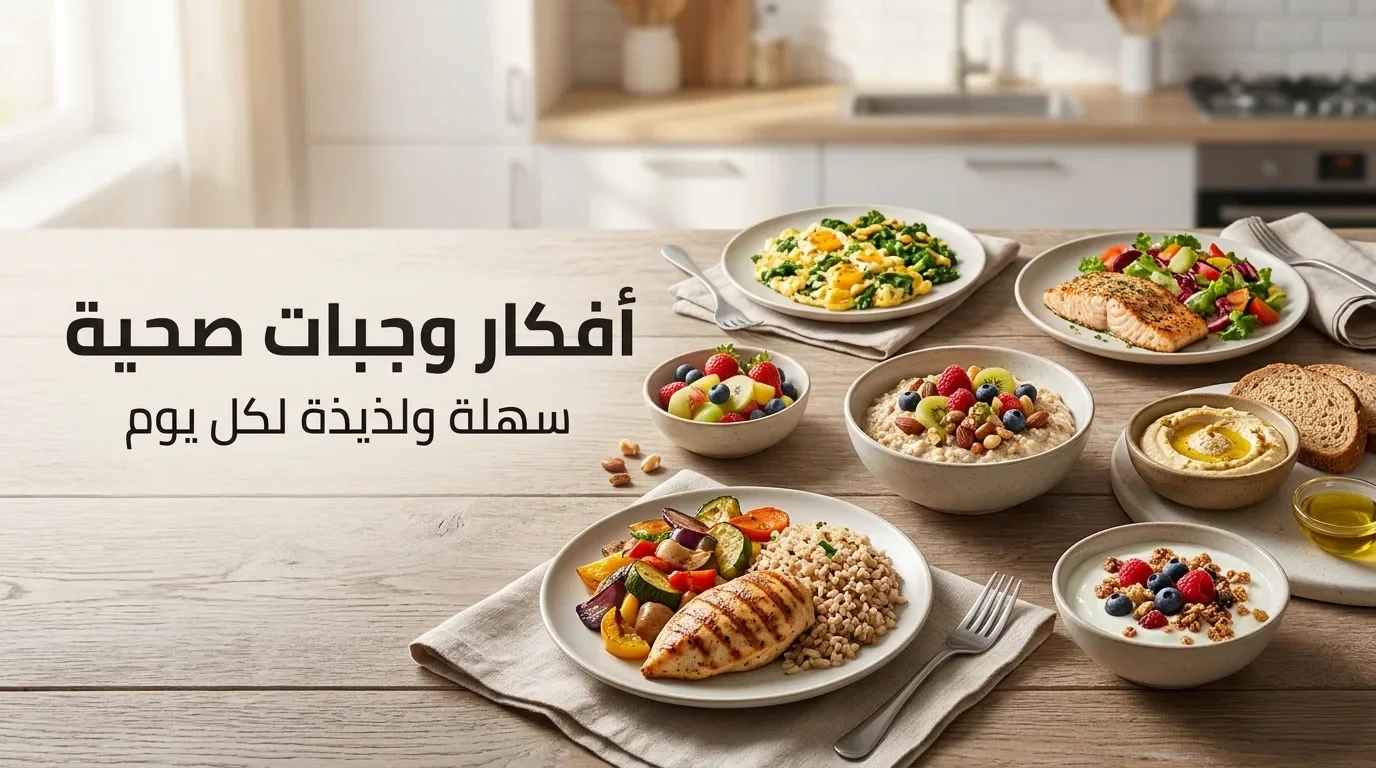 image about  أفكار وجبات صحية وسهلة للفطور والغداء والعشاء 