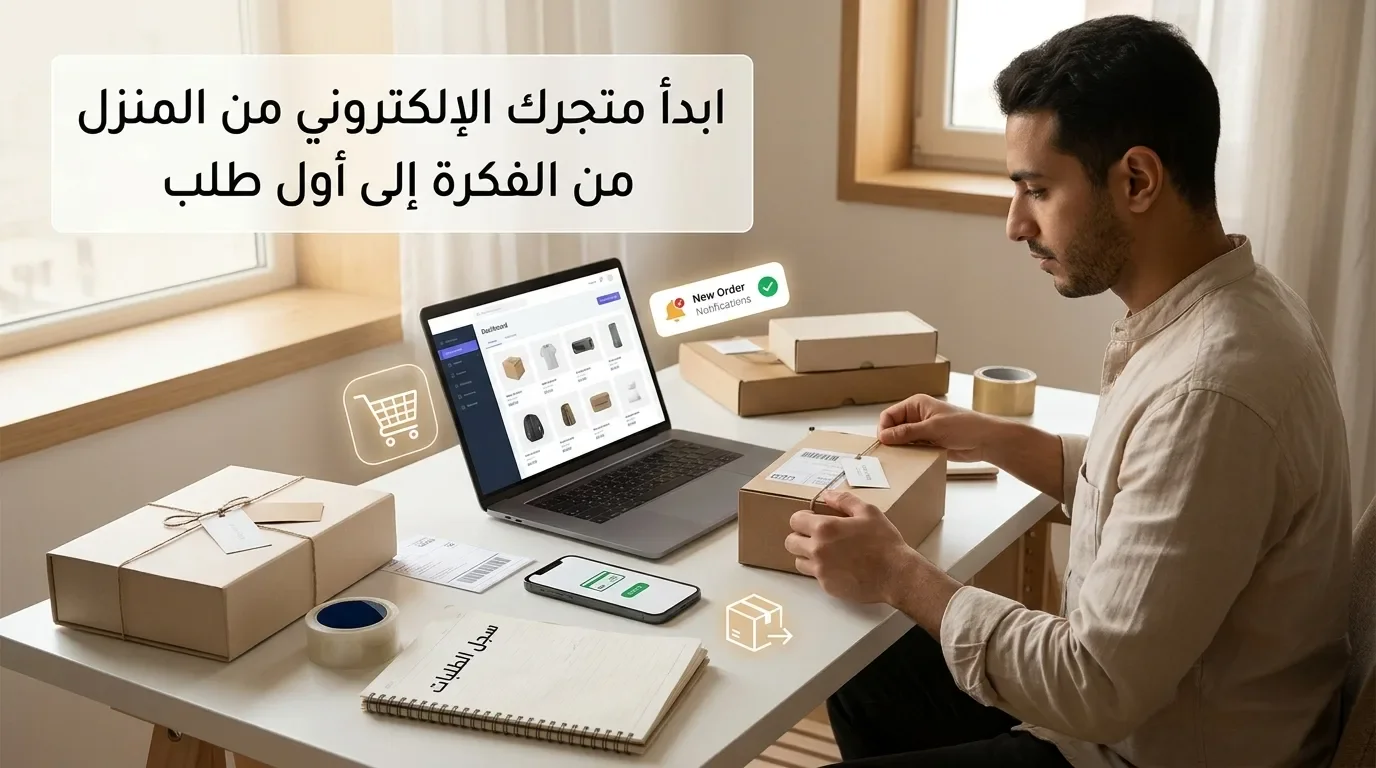 image about كيف تبدأ متجرًا إلكترونيًا من المنزل؟ 15 خطوة من الفكرة إلى أول طلب