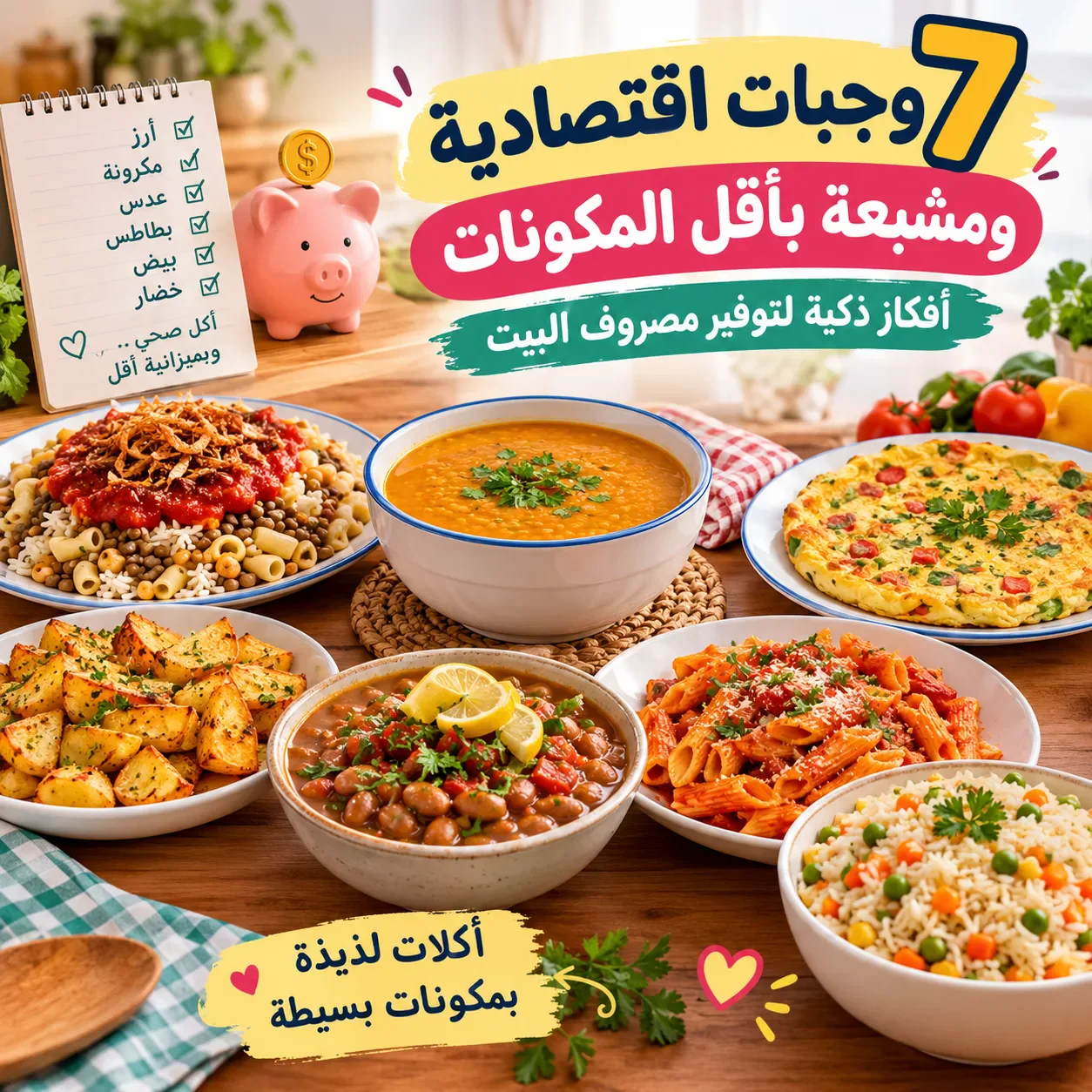 image about 7 وجبات اقتصادية ومشبعة بأقل المكونات.. أفكار توفر في مصروف البيت