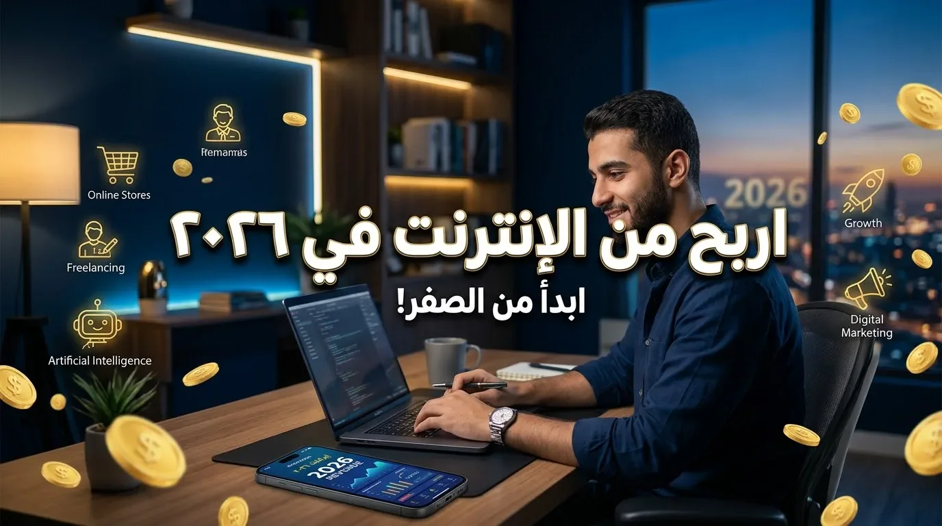 image about الربح من الإنترنت للمبتدئين: أسرار وطرق ذكية لتحقيق دخل إضافي في 2026