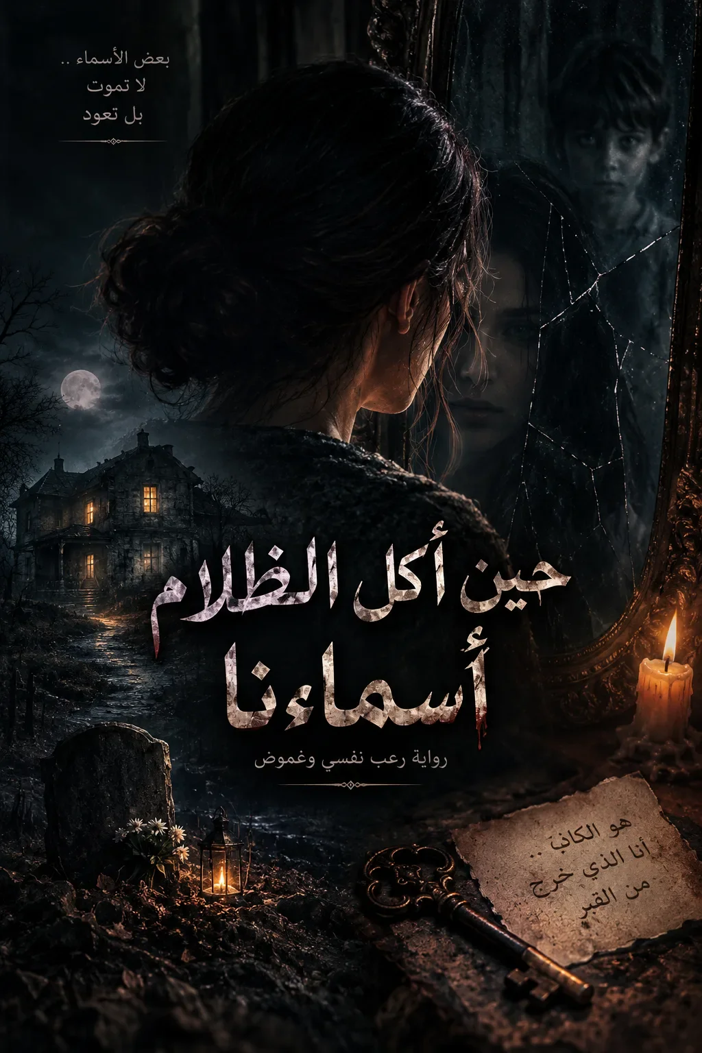 image about  حين أكلَ الظلامُ أسماءَنا