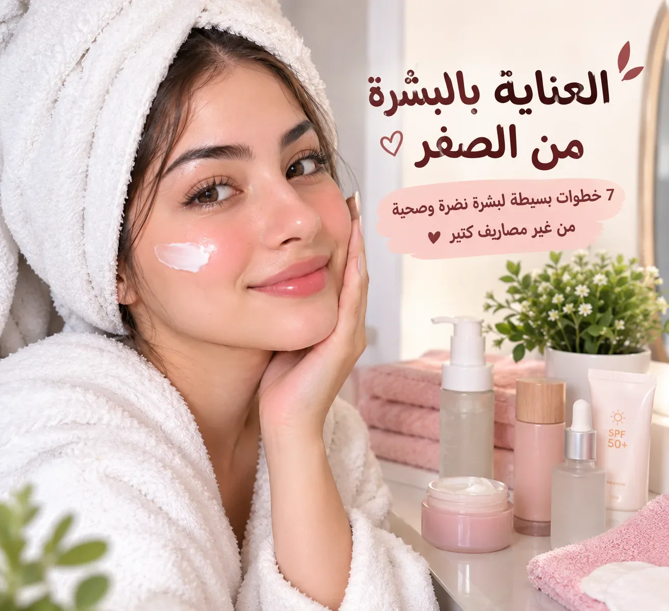 image about العناية بالبشرة من الصفر: 7 خطوات بسيطة لبشرة نضرة وصحية من غير مصاريف كتير ✨💗