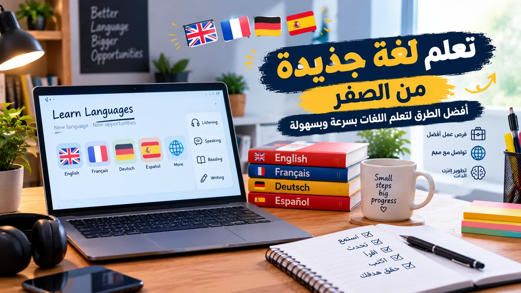 image about تعلم لغة جديدة من الصفر: أفضل الطرق لتعلم اللغات بسرعة وبسهولة