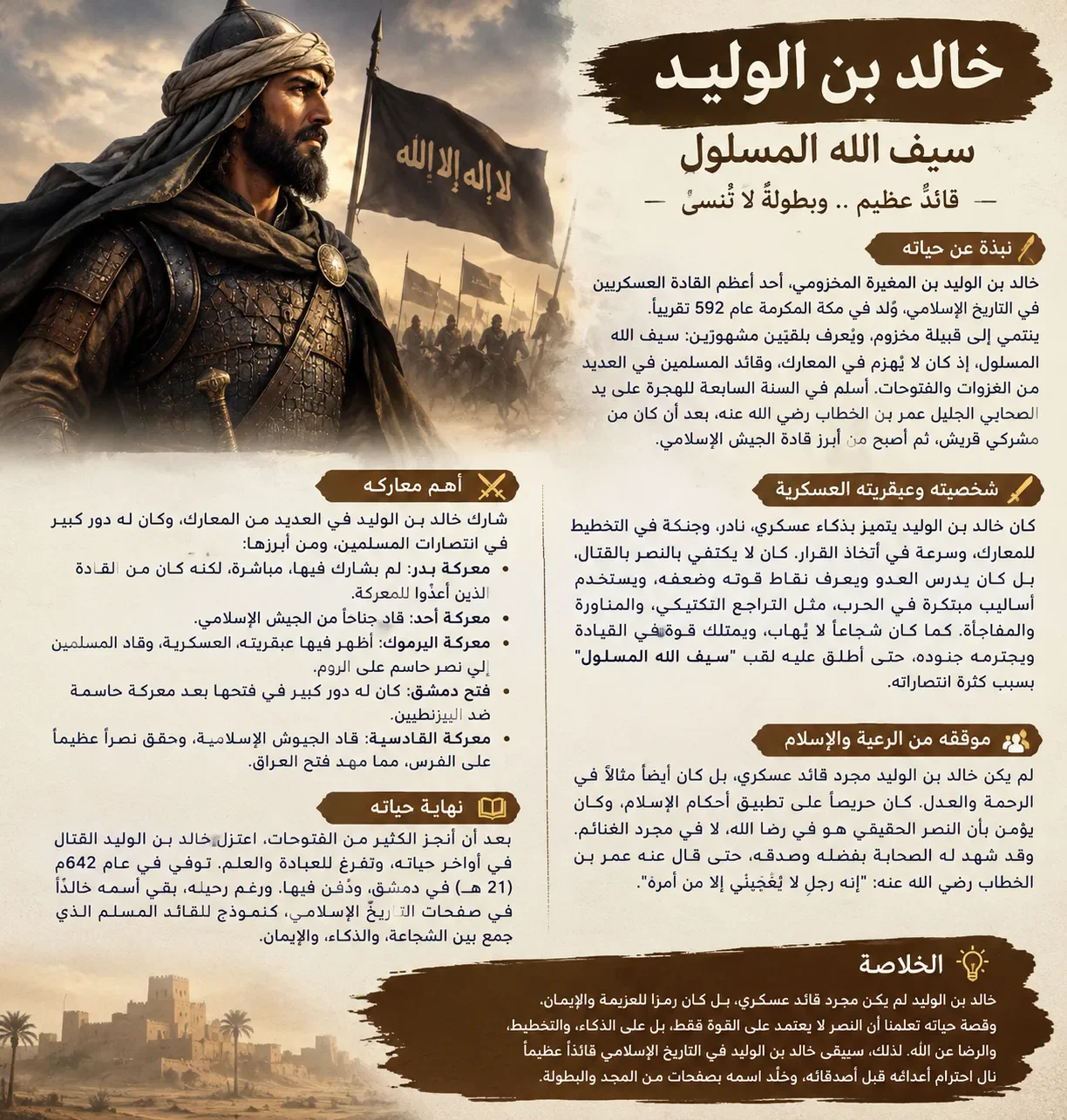 image about خالد بن الوليد.. قصة البطل الذي أصبح سيف الله المسلول