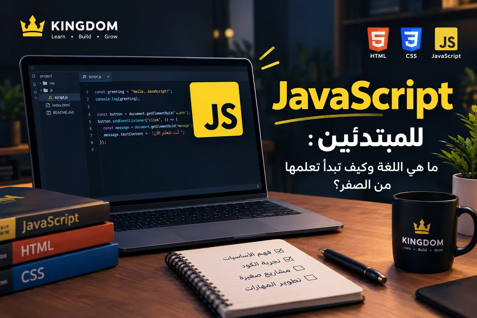 image about JavaScript   للمبتدئين: ما هي اللغة وكيف تبدأ تعلمها من الصفر؟
