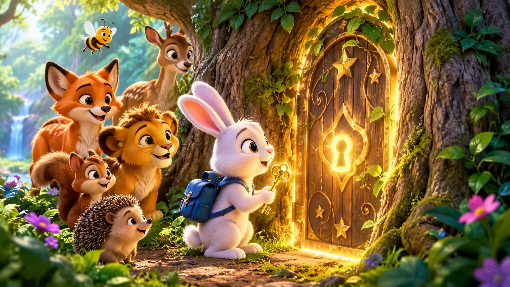 image about 🔥 أرنب صغير وجد مفتاحًا سحريًا… وما حدث بعدها كان لا يُصدَّق! 😱🐰🔑