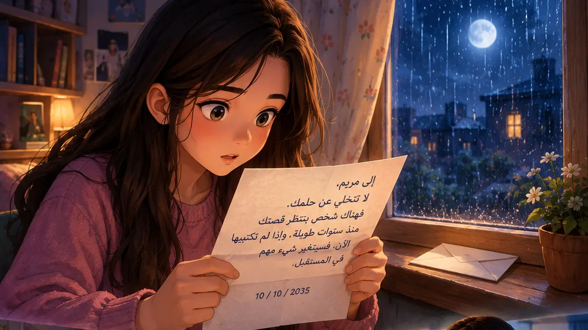 image about 🌙 سر الرسالة اللي وصلت من المستقبل