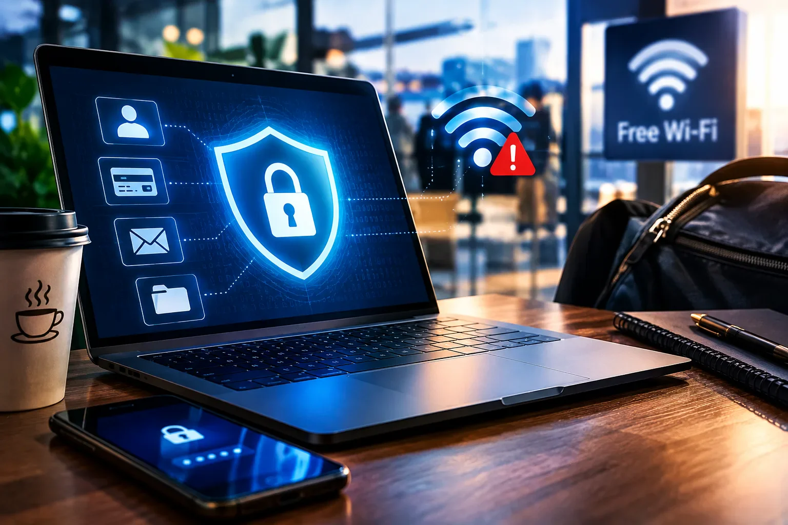 image about ⚠️ قبل ما تتصل بأي Wi-Fi عام.. 10 خطوات تحمي بياناتك الشخصية من السرقة!